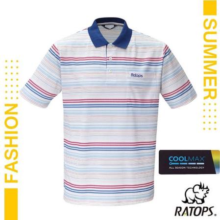 【瑞多仕-RATOPS】男款 COOLMAX 輕量透氣短袖POLO衫/DB1754 桃紅色/藍色/淺藍色✿30E010
